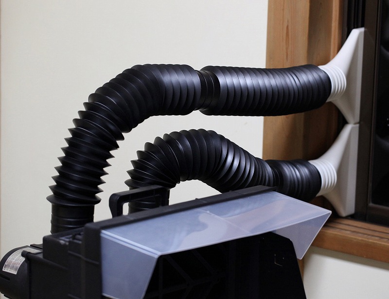 スプレーワーク ペインティングブース Ⅱ ツインファン タミヤ 排気口