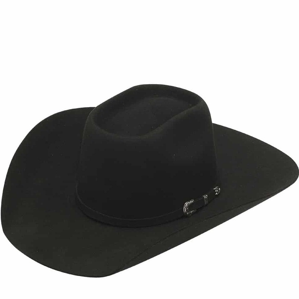 Twister 5X Fur Felt Blend Brick Crown Felt Hat - Black – Branded