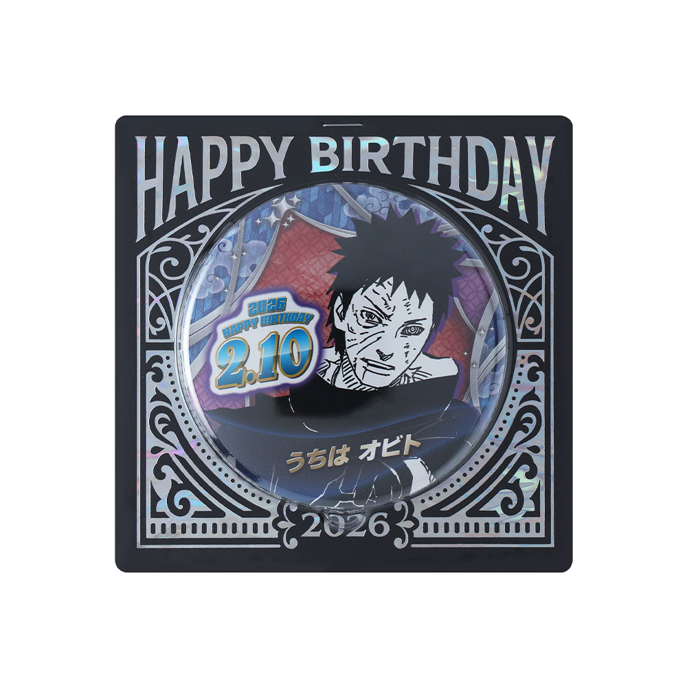 NARUTO-ナルト-』バースデイ缶バッジ うちはオビト – JUMP SHOPオンライン