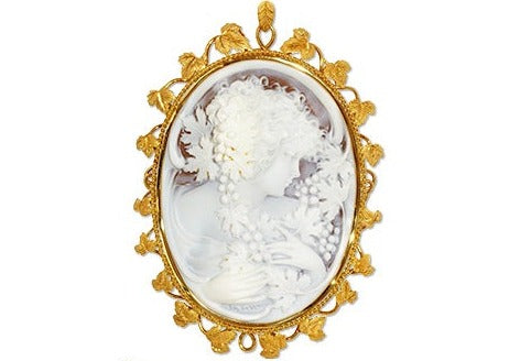 カメオK18ブローチ