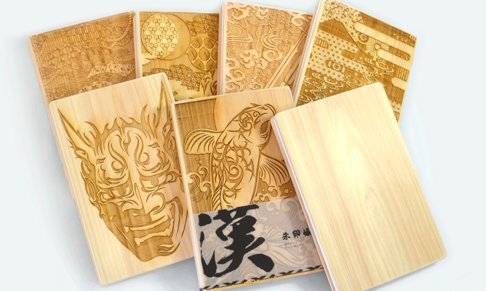 なんと6冊まとめて！国産 桧ひのき 無垢材 間伐材 木製御朱印帳
