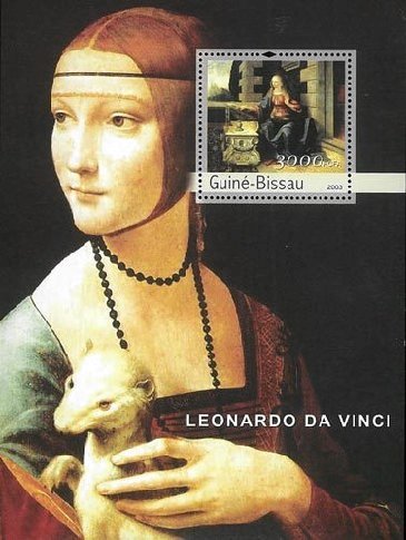 2818 外国切手 ドイツ 1952年 モナリザ レオナルド・ダ・ビンチ誕生1種