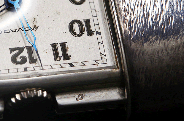 モバード MOVADO トラベルクロック エルメト 銀無垢 シルバー935 手巻き