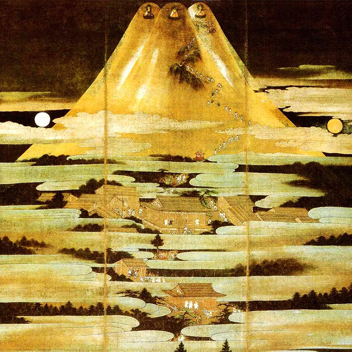 幻想絵画、富士山曼荼羅の一点