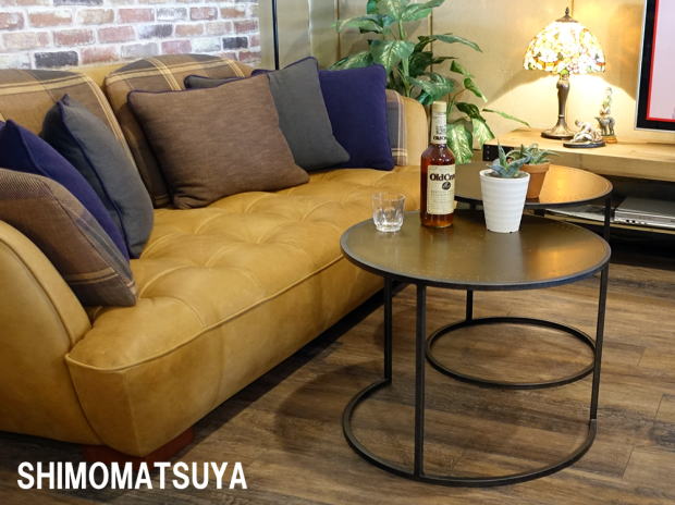 クラッシュゲート ノットアンティークス エルマ サイドテーブル Φ50cm