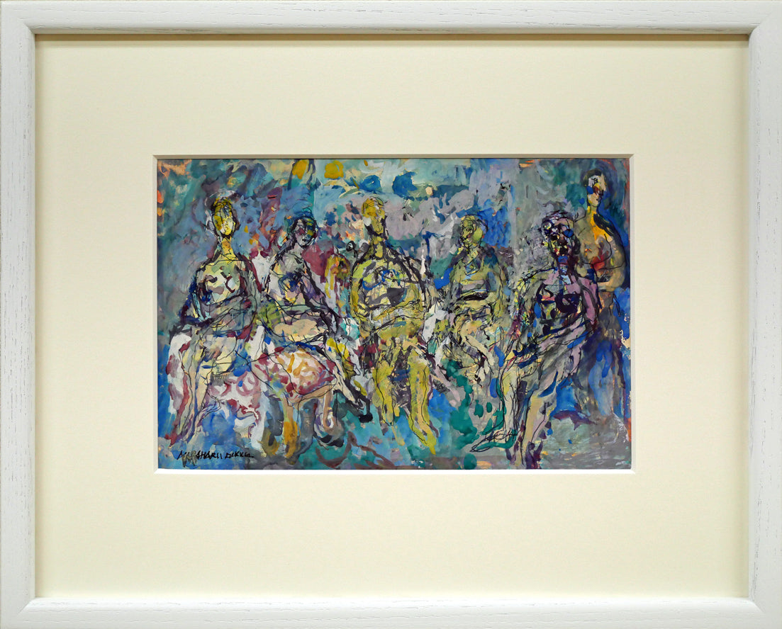 素敵な額縁・絵画小林 正治作「富士と水車小屋」