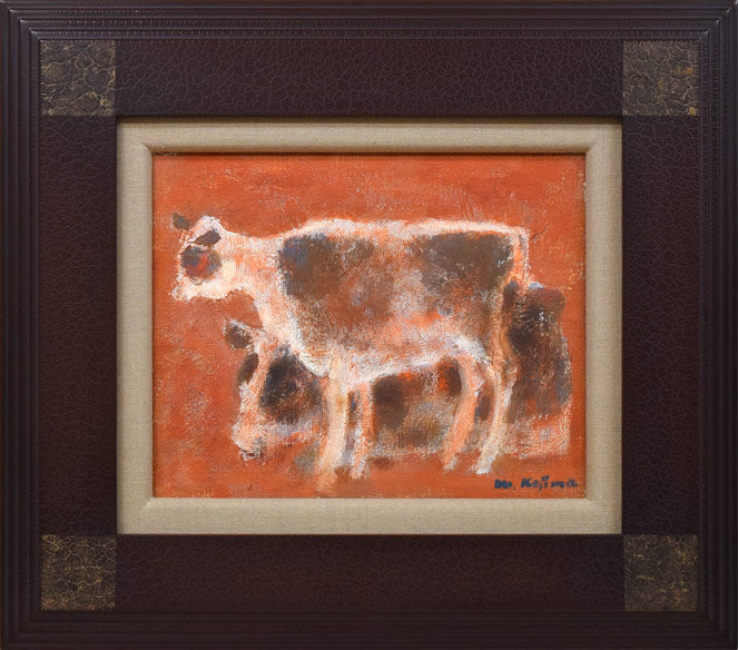 頭骨の油絵【帰結】1点物の絵画/作者サイン入り◇F3号サイズ 【公式通販】