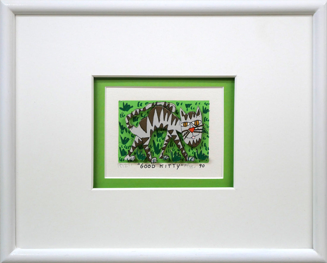 James Rizziの3Dシルクスクリーン版画「GOOD KITTY」 James Rizziの3D