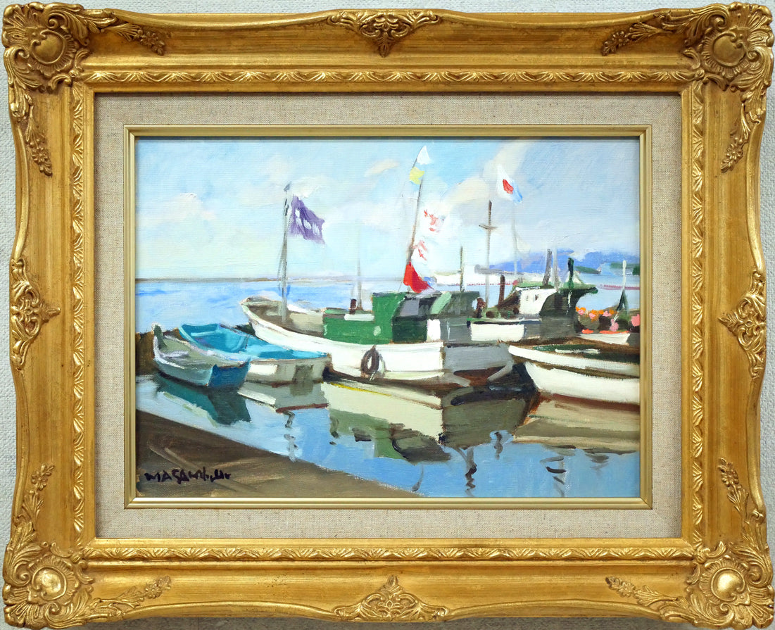 刑部仁 妙高山 油絵4号F型 日動画廊 刑部仁 妙高山 油絵