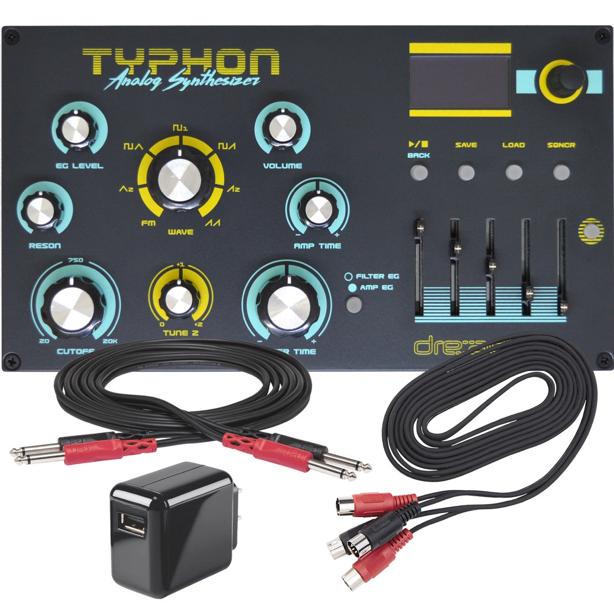 Dreadbox Typhon Desktop Monophonic Analog Synthesizer POWER