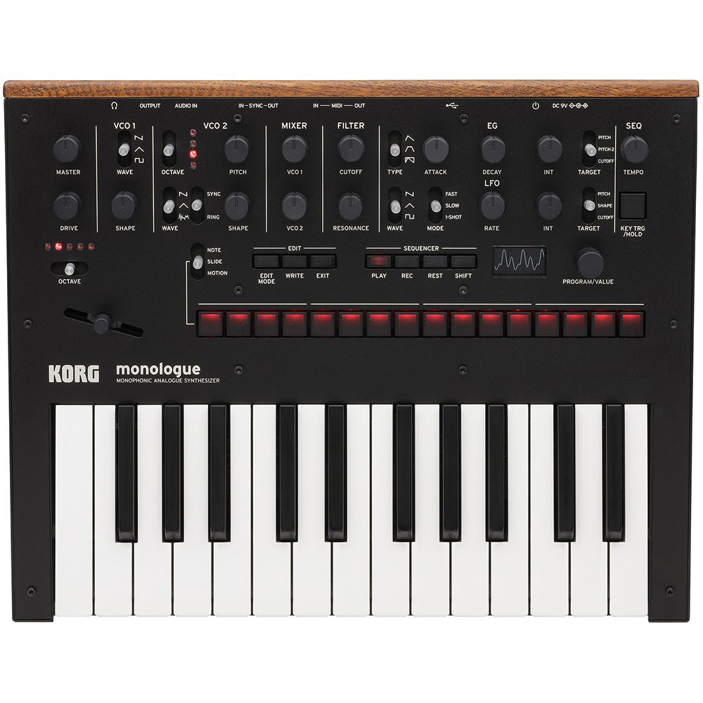 Korg Monologue Monophonic Analog Synthesizer - Black – Kraft Music