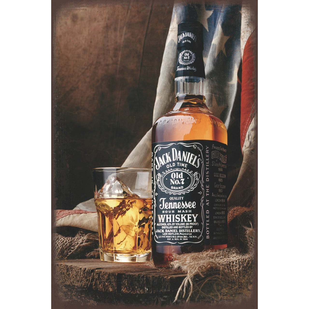激レア】ジャックダニエル Jack Daniel's ブリキ 看板 グッズ ②
