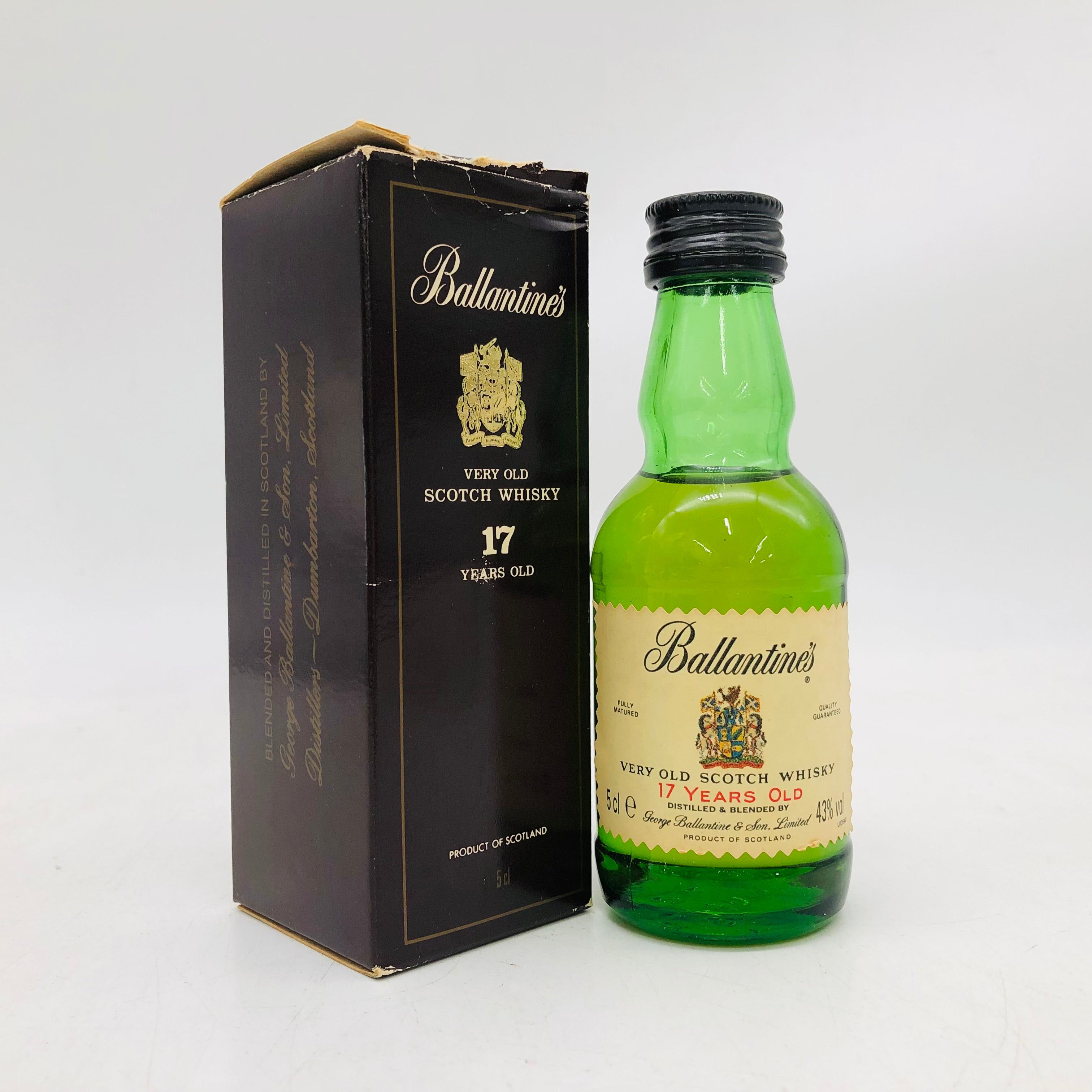 Ballantine's 17年 50ml グラス付き ミニチュアボトル Ballantines