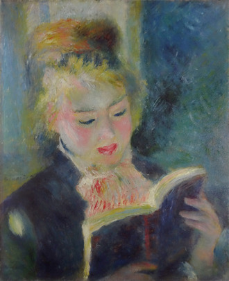 ルノワール 読書をする少女｜フラゴナールへのオマージュ : クラシック