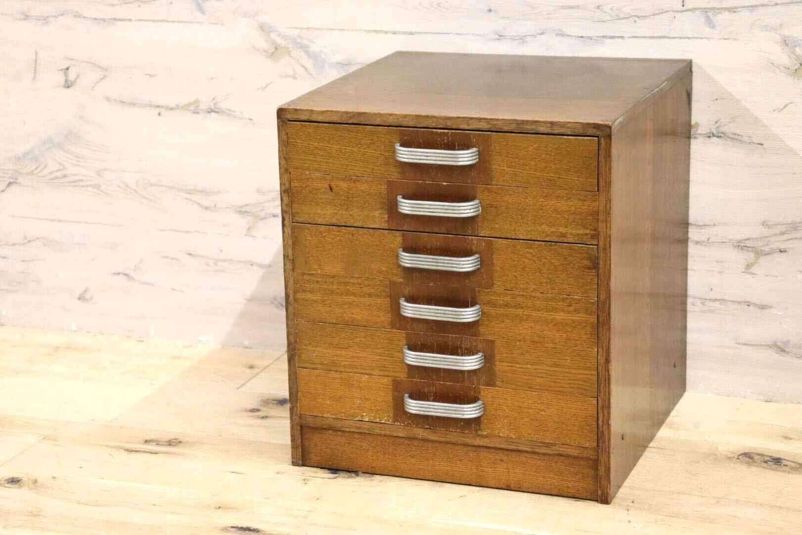 アンティーク小引き出しレトロ5段収納 小引き出し 5段 昭和レトロ