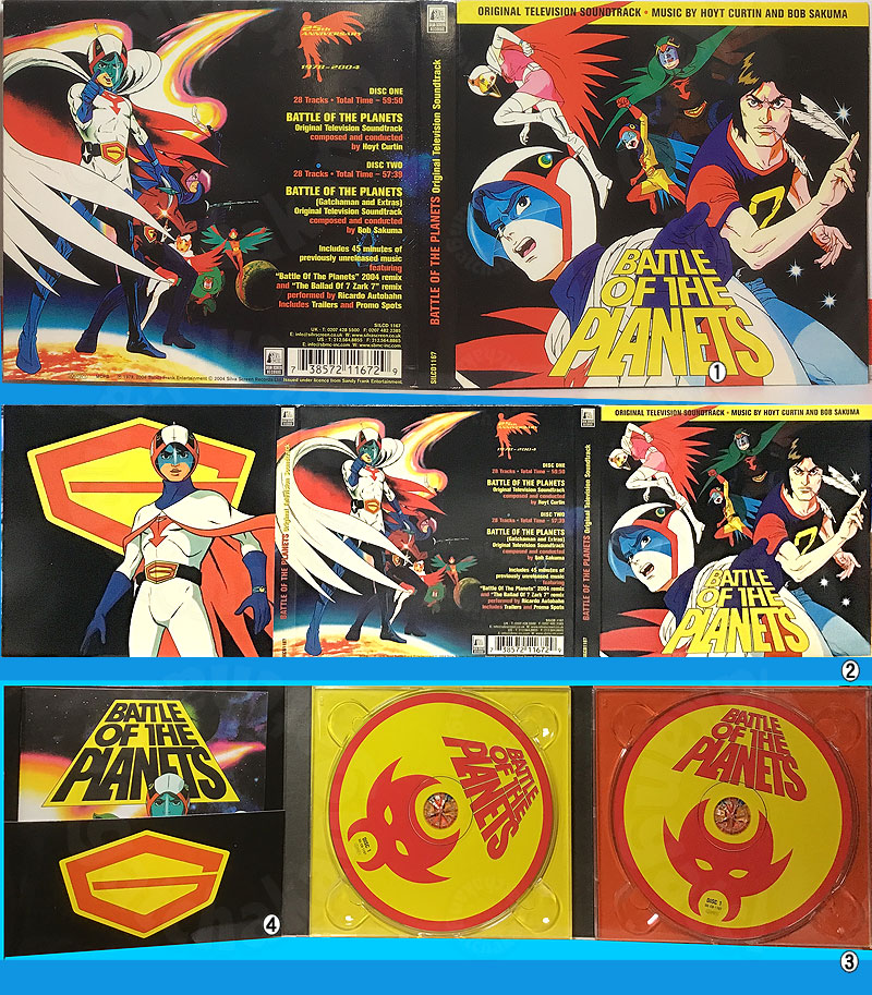 海外版『科学忍者隊ガッチャマン』サントラCD Battle of the Planets