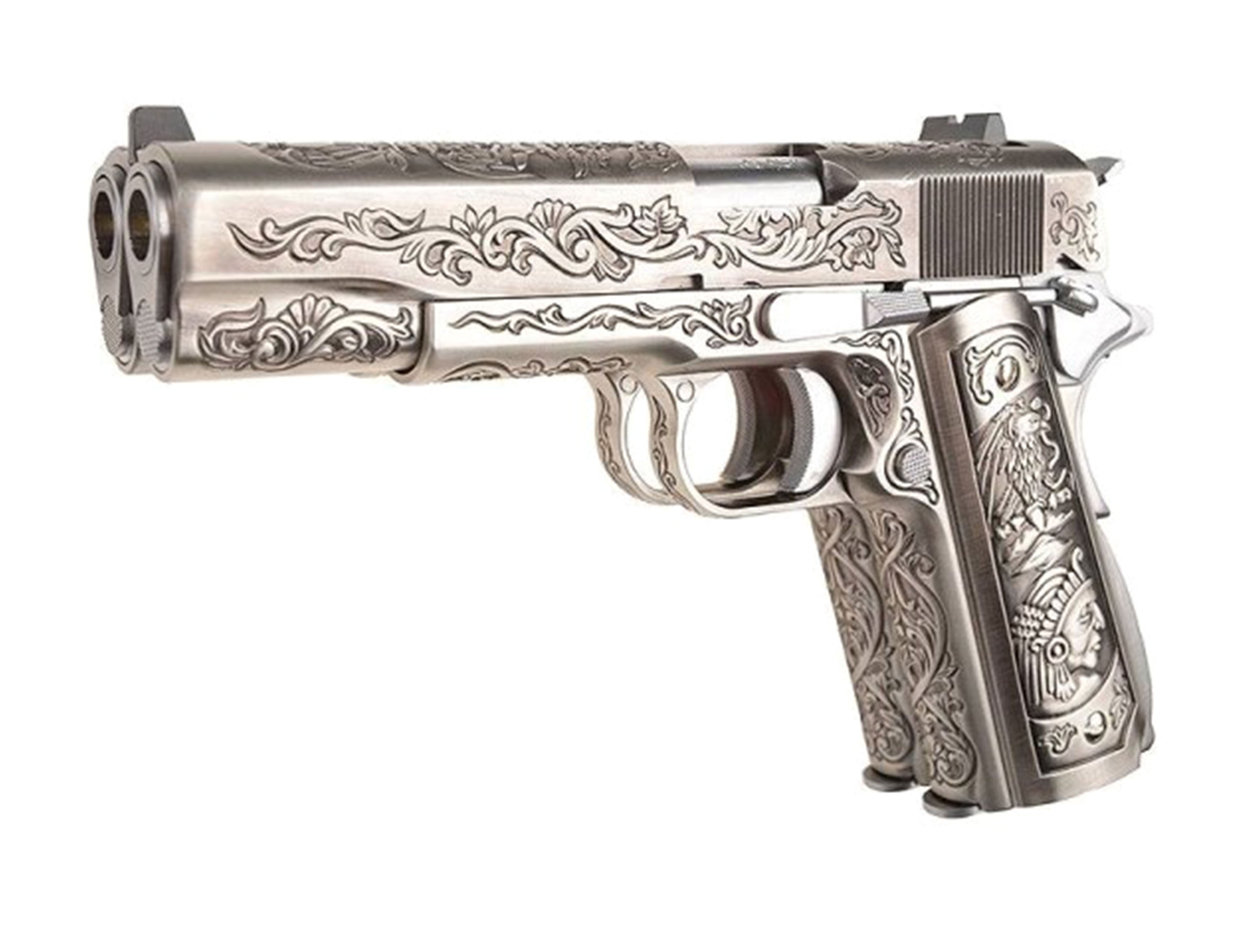 WE ダブルバレル 1911 クラシック フローラル パターン ガスブロー