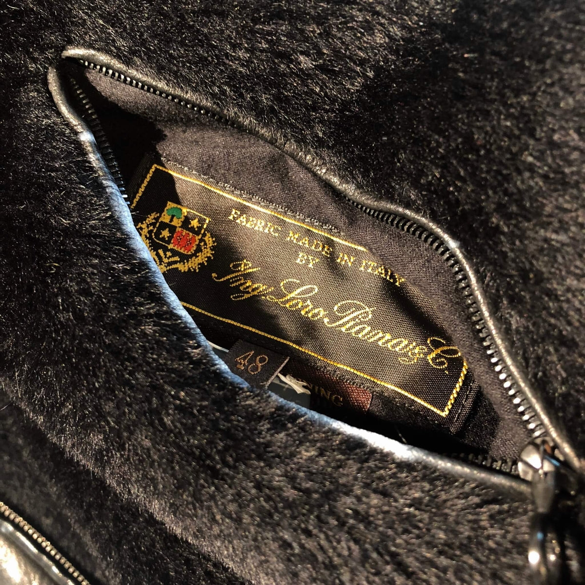 SERAPHIN／セラファン】レザーブルゾン ディアスキン ブラック ser0010