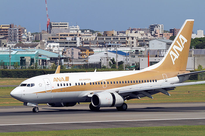 航空機・ヘリコプター ANA B737-700 JA01AN Gold 航空機・ヘリコプター