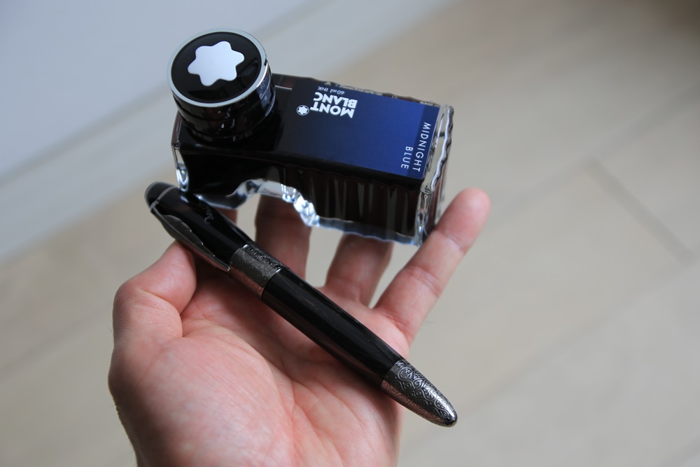 MONT BLANC 万年筆とインク瓶 セット