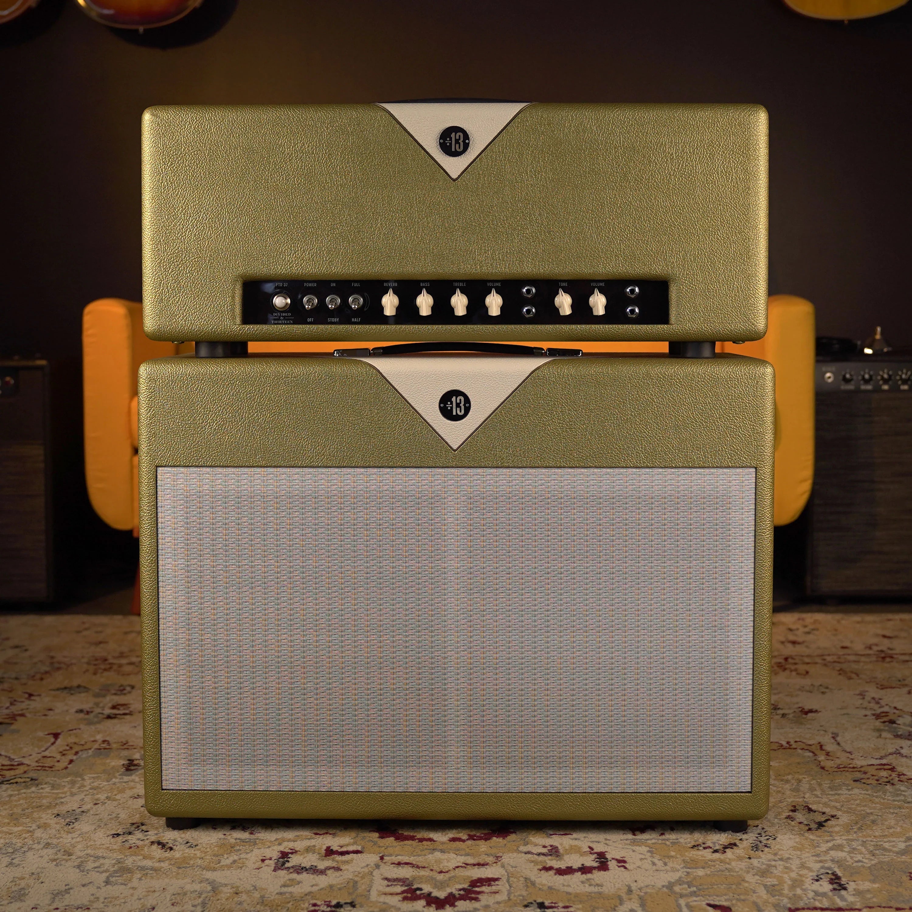 Divided By 13 FTR 37 Head w/ 2x12F Cab - Gold Tolex – High Voltage