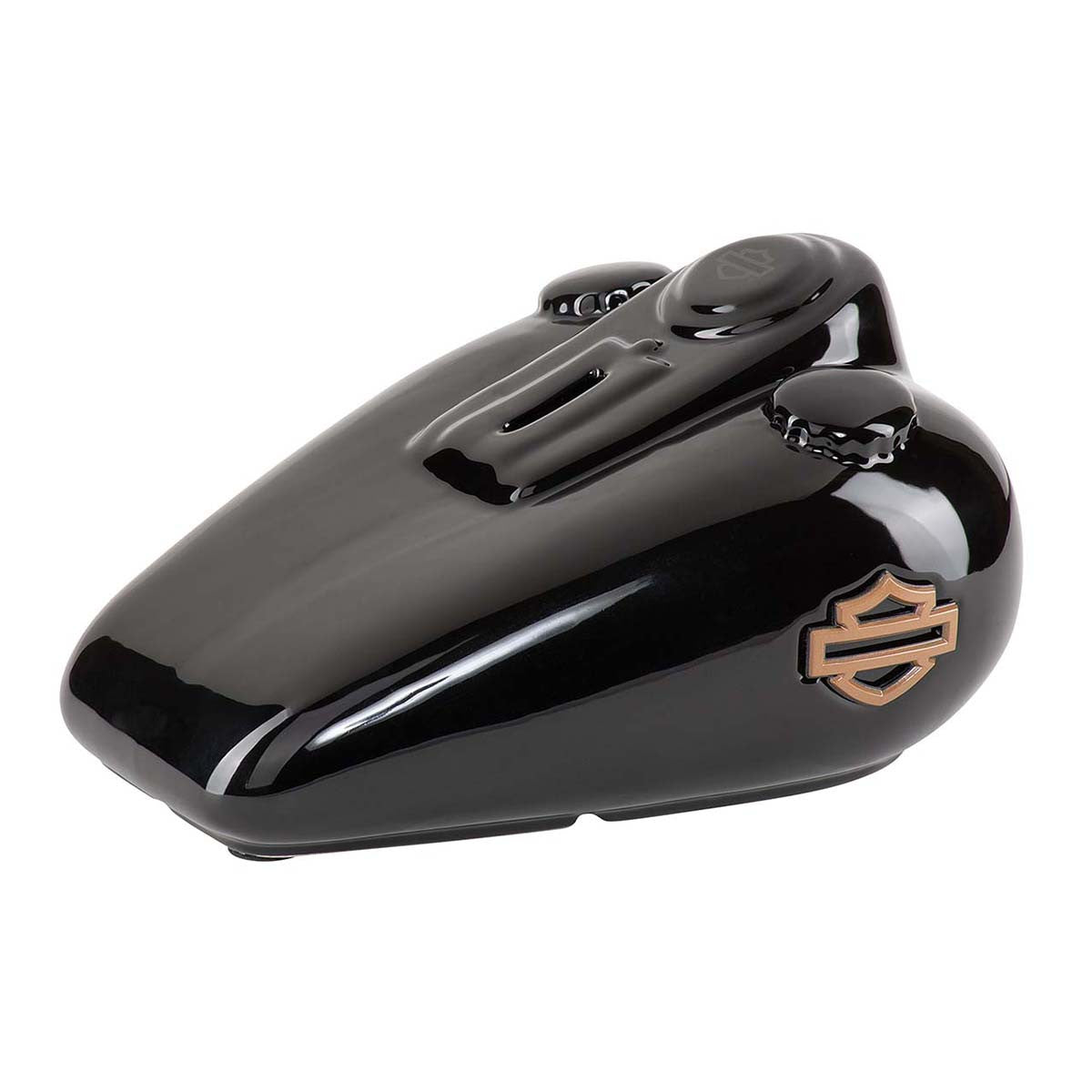 Harley-Davidson® Open Bar & Shield® Ceramic Gas Tank Bank | Gloss