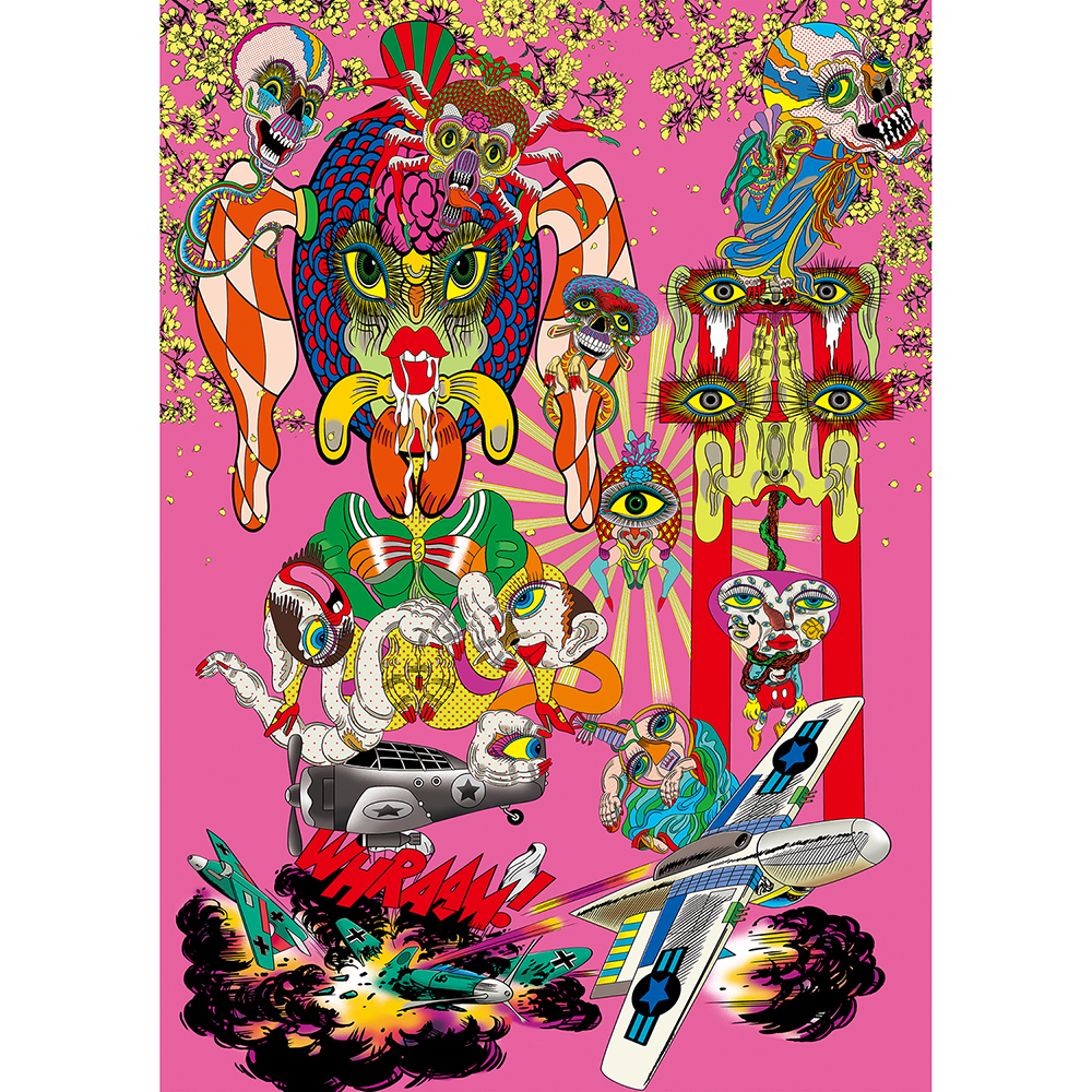 美品☆田名綱敬一☆COLORFUL☆個展☆ダブルツイッギー☆ポスター☆限定