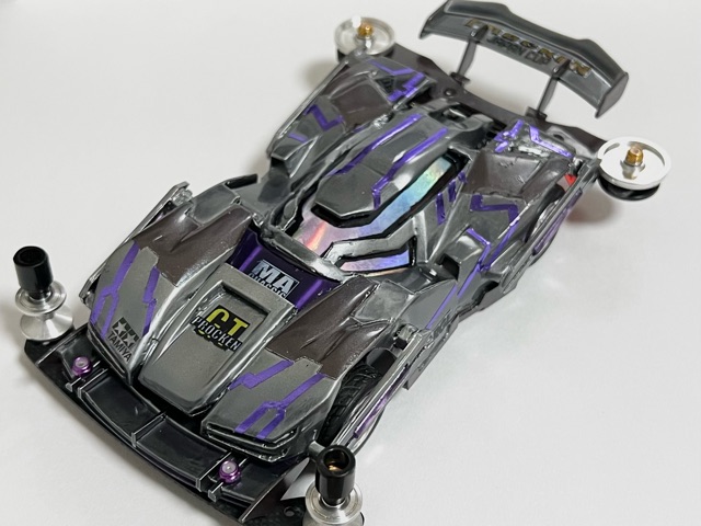 ミニ四駆 オリジナル塗装品 ブロッケンギガントG MINI 4WD 銀 ミニ四駆