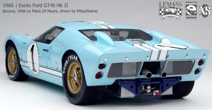 エグゾト 1/10 フォード 1966 GT40 MK2 1st ルマン #1 Miles/Hulme