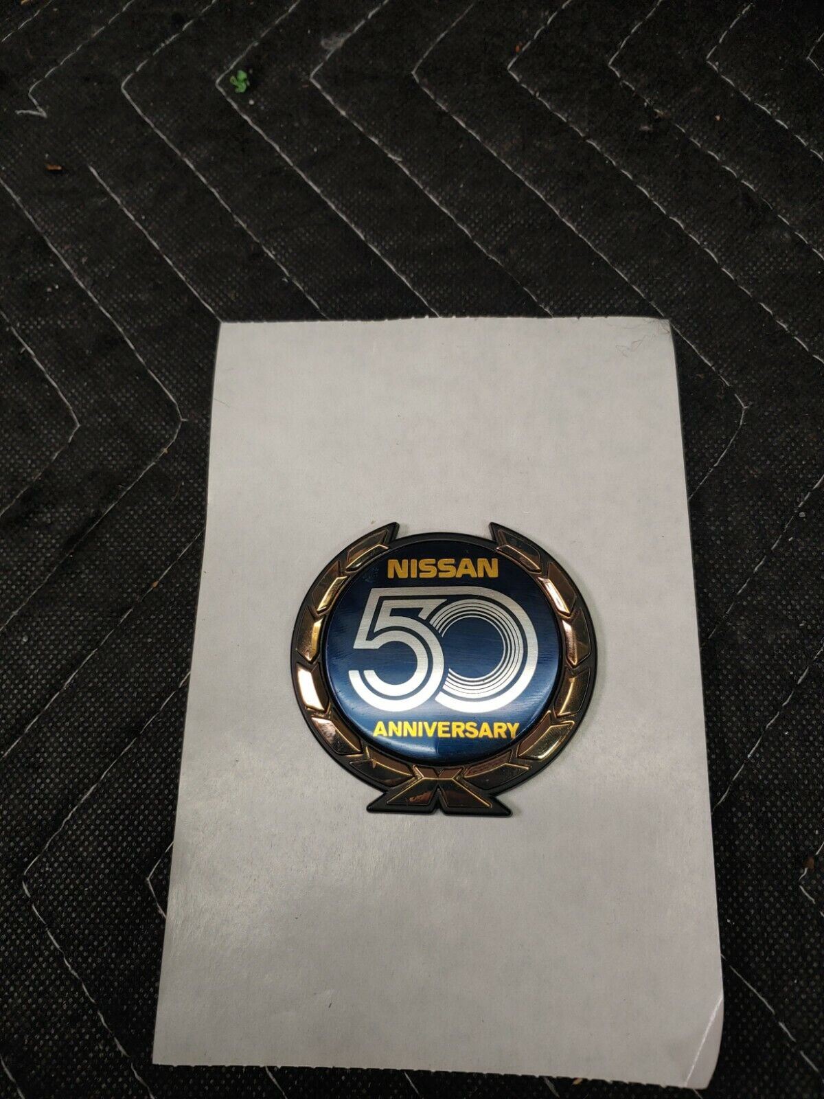 RARE DATSUN NISSAN 50th ANNIVERSARY Grille Emblem Badge Genuine