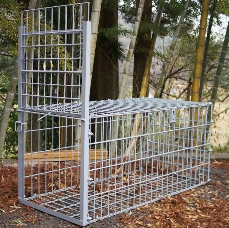 補強型 イノシシ・シカ用箱罠 犬小屋 片扉 2mx1mx1m (福山営業所止め