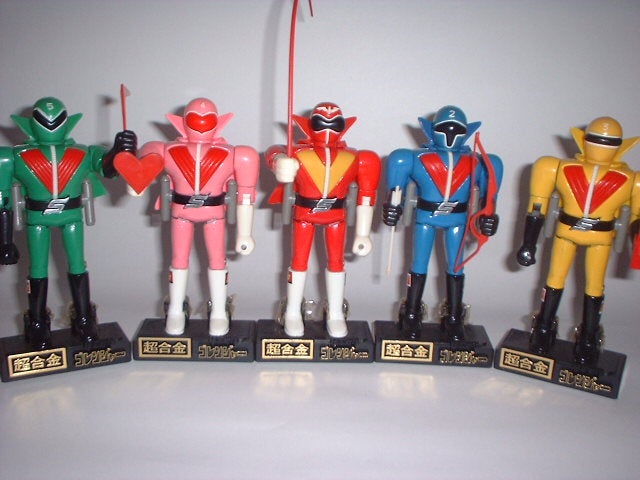 秘密戦隊ゴレンジャー 5体セット 超合金 当時物 ∽当時物 玩具 ｜アカ