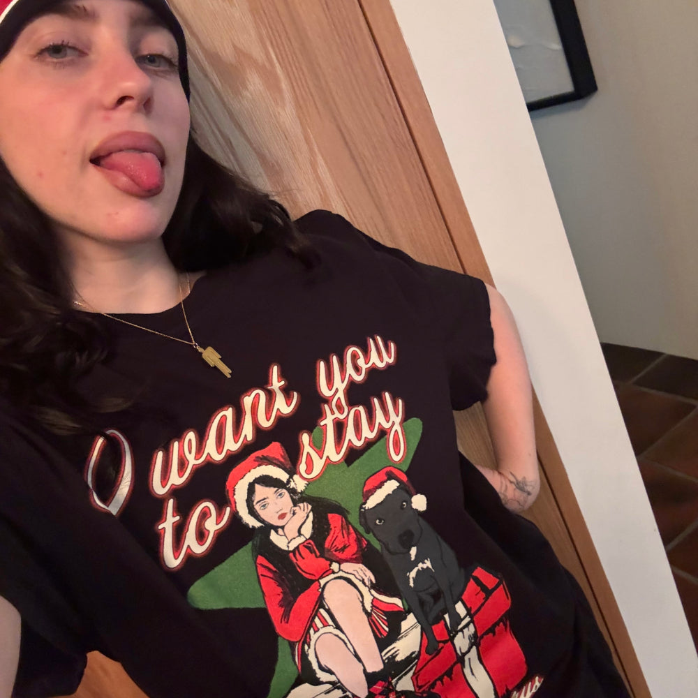 Stay For The Holidays T-Shirt - Billie Eilish | Store