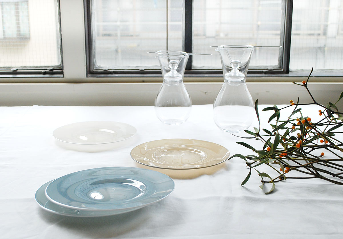 黒川登紀子 片口ガラス鉢 作家 黒川登紀子 片口ガラス鉢 作家 黒川