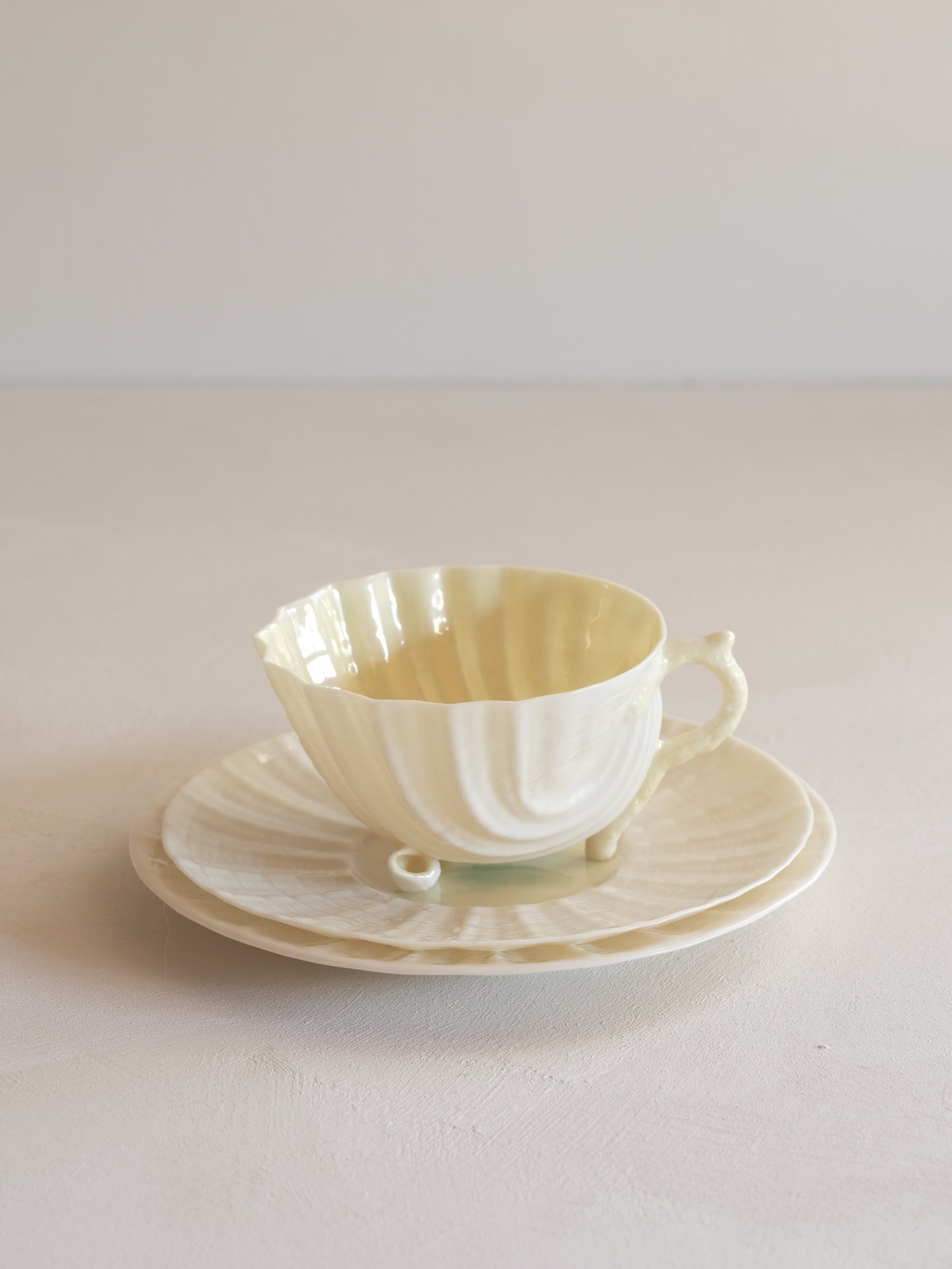 ベリーク ネプチューン ティーカップ トリオ グリーンマーク第5世代