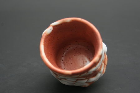 加藤豊久／鼠鬼志野ぐい呑／昭24 加藤豊久／鼠鬼志野ぐい呑／昭24 加藤