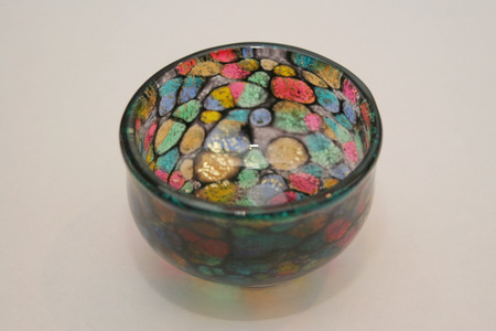 希少・美品】石井康治 流水ボトル 手吹き硝子 共箱つき 希少・美品