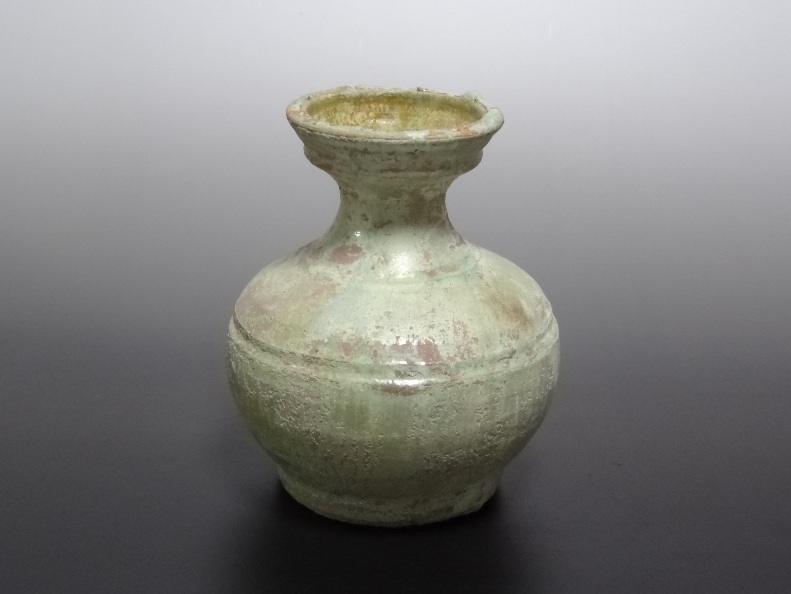 中国漢緑釉鹤文陶器 骨董 発掘品 古美術コレクション唐物 アンティーク