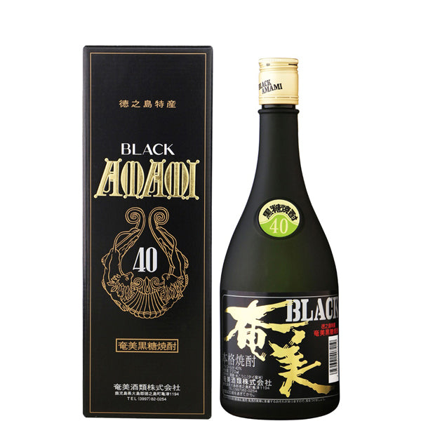 ブラック奄美 箱入 40° 720ml -黒糖焼酎- – 鹿児島の焼酎専門店 焼酎維新館