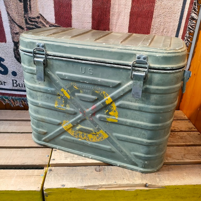 1962年】US製 ミリタリーコンテナ オリーブドラブ フードコンテナ*AE6