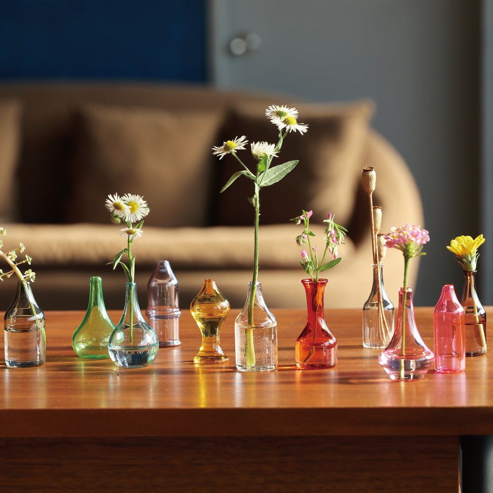 Verrerie Michel ヴェルリーミシェル 硝子の花瓶 フラワーベース