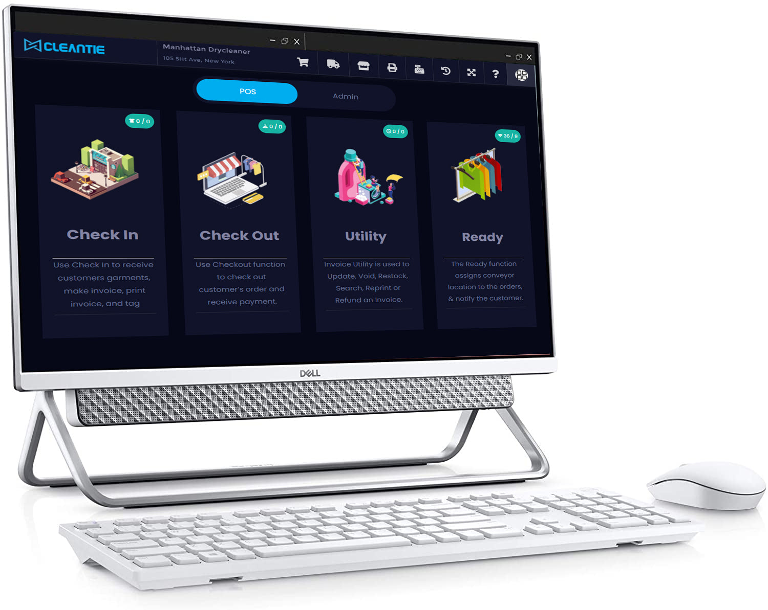 Windowsデスクトップ i3-1115G4 Dell Inspiron24 5400 AIO 512GB Dell