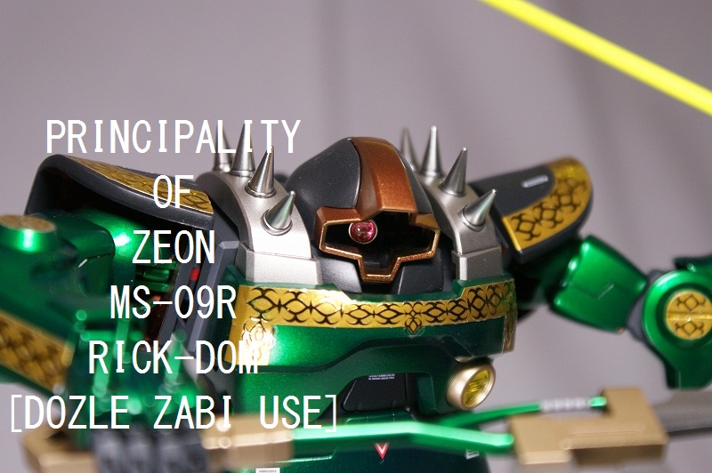 プレミアムバンダイ限定 MG ドズル・ザビ専用リック・ドムの完成品
