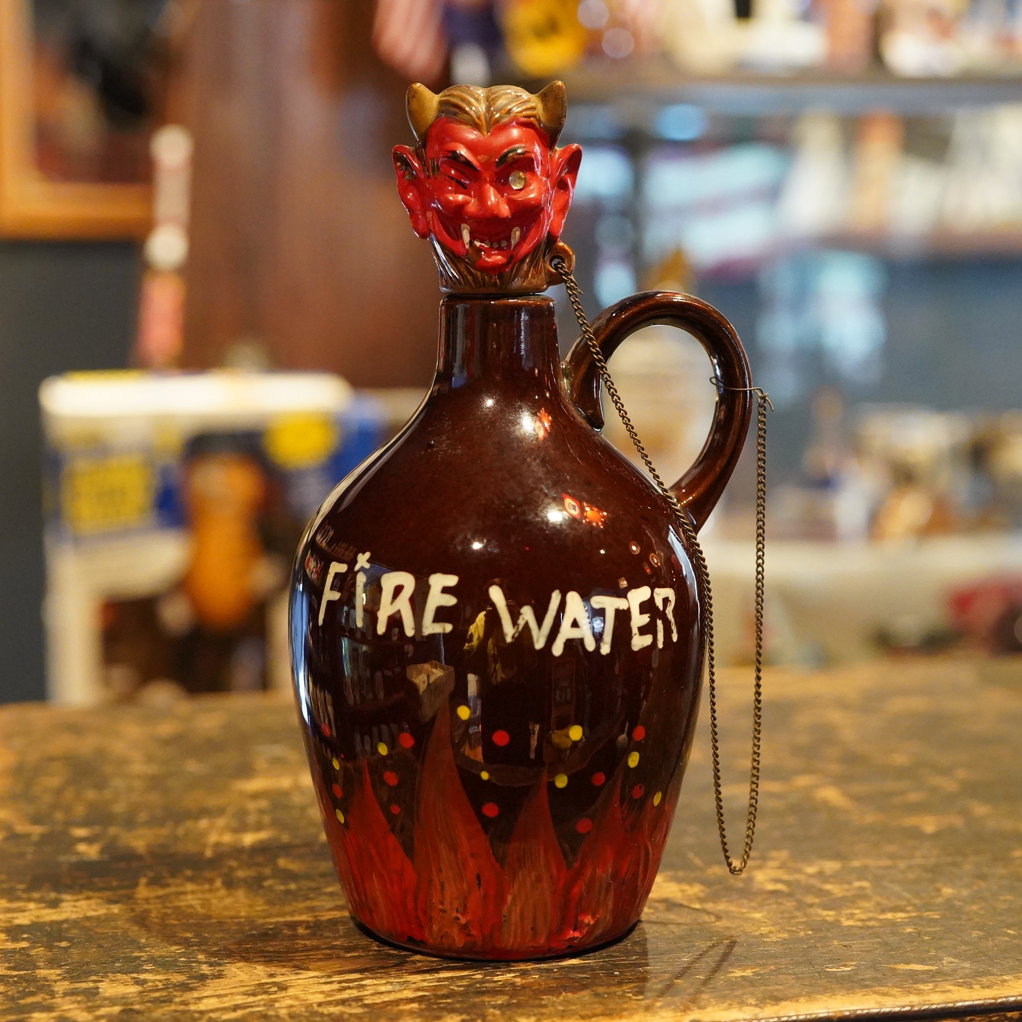 ビンテージ デビル デカンタ ボトル 店舗 ガレージ 古着 バイカー