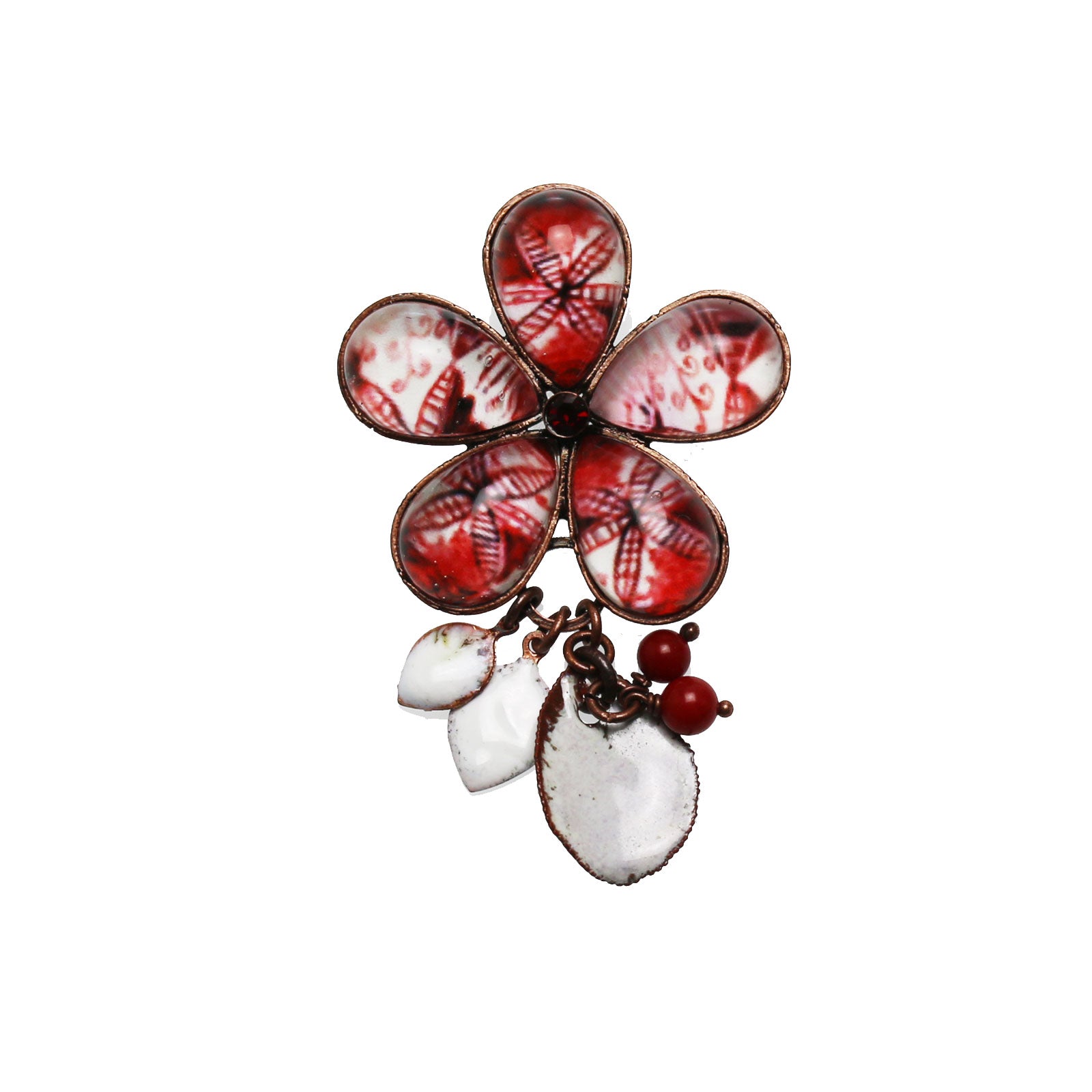 本赤珊瑚ブローチ帯留50g トヒチ 東な7-0215☆2F