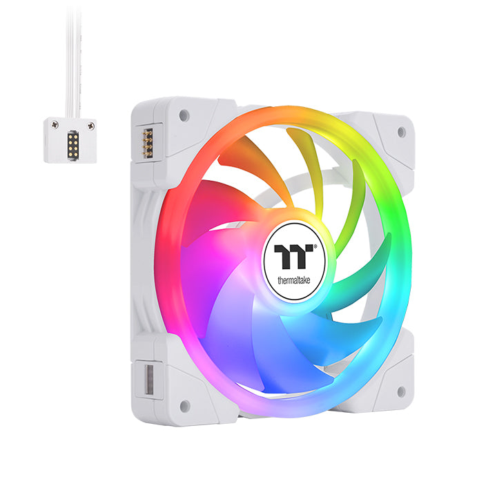 SWAFAN EX12 ARGB Sync PC Cooling Fan White TT Premium Edition (3