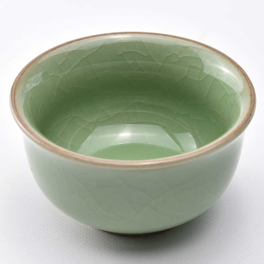 青磁茶杯｜林檎寛杯 哥窯梅子青｜中国茶器専門店・天香茶行