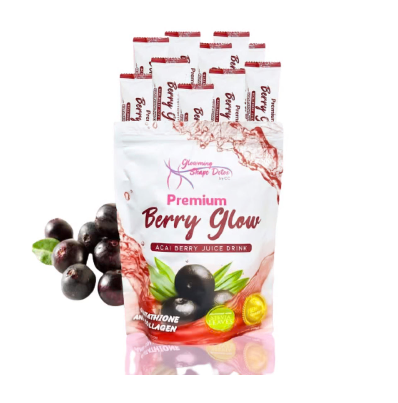 GLOWMING SHAPE DETOX by CC - Berry Glow Acai Berry Juice Drink