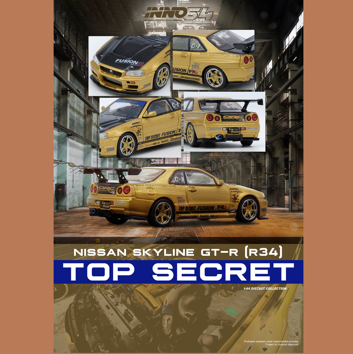 INNO 64 R34 2台 （km専用） 予約]INNO Models(イノモデル) 1/64