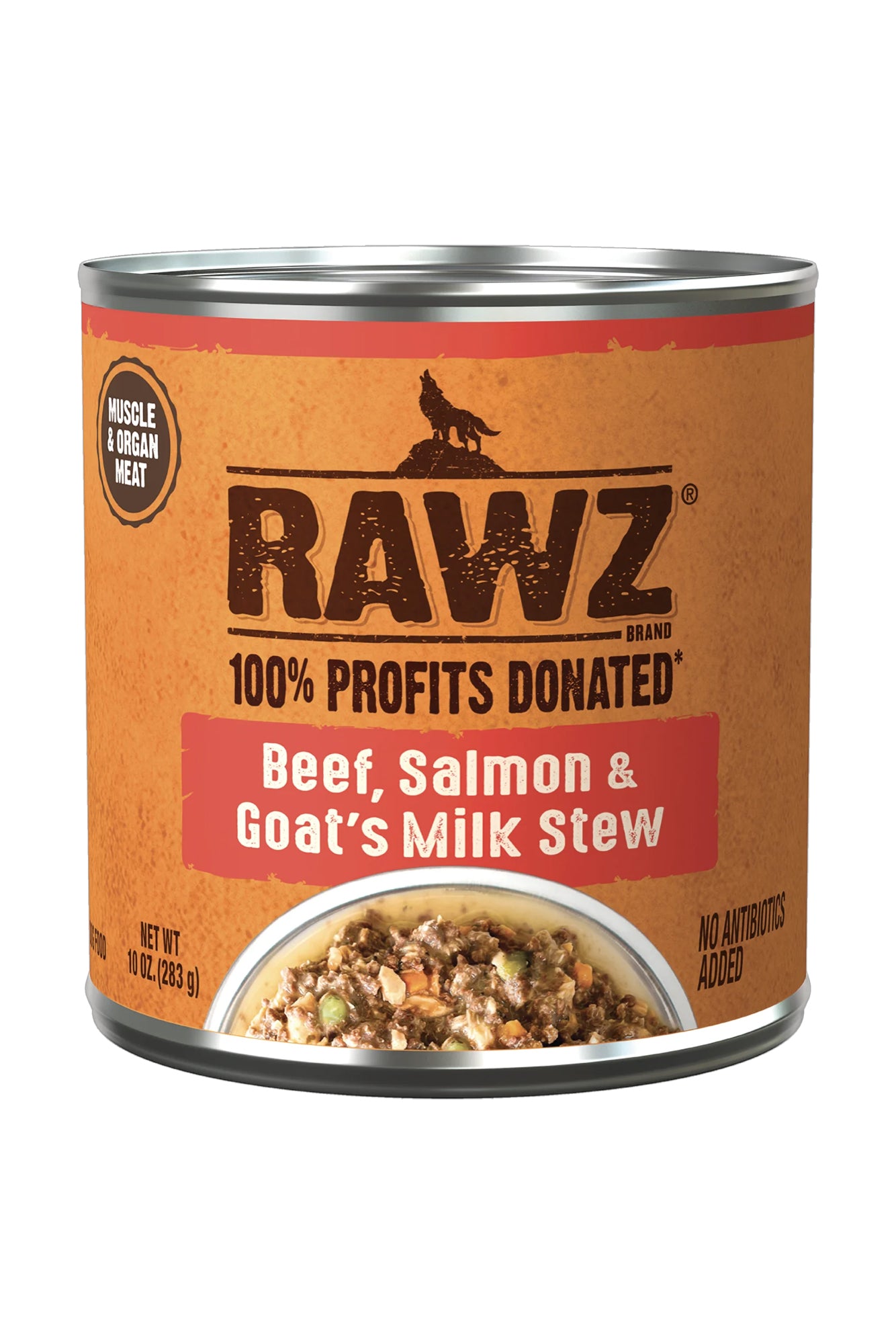 Rawz Beef Salmon and Goat Milk Stew Canned Dog Food in Austin